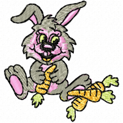 Rabbits Embroidery Design 10 Rabbits Embroidery Design 10